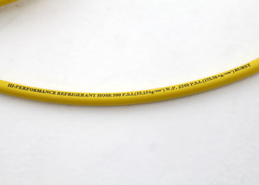 Manguera del espiral de la fibra de poliéster, mangueras del refrigerante de la chaqueta amarilla