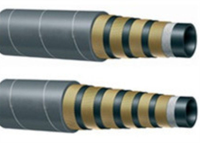 Mangueras de goma flexibles de alta presión de la manguera R15 del SAE 100 cuatro o seis del alambre de alta resistencia,