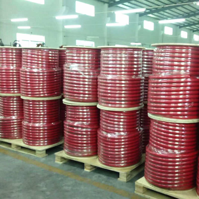 Fines generales rojos llenos carrete de madera 300 PSI WP del negro de la manguera del agua del aire