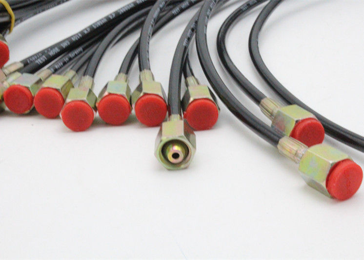 Manguera de alta presión flexible de la prueba de la chaqueta roja con los alambres/el refuerzo de fibras