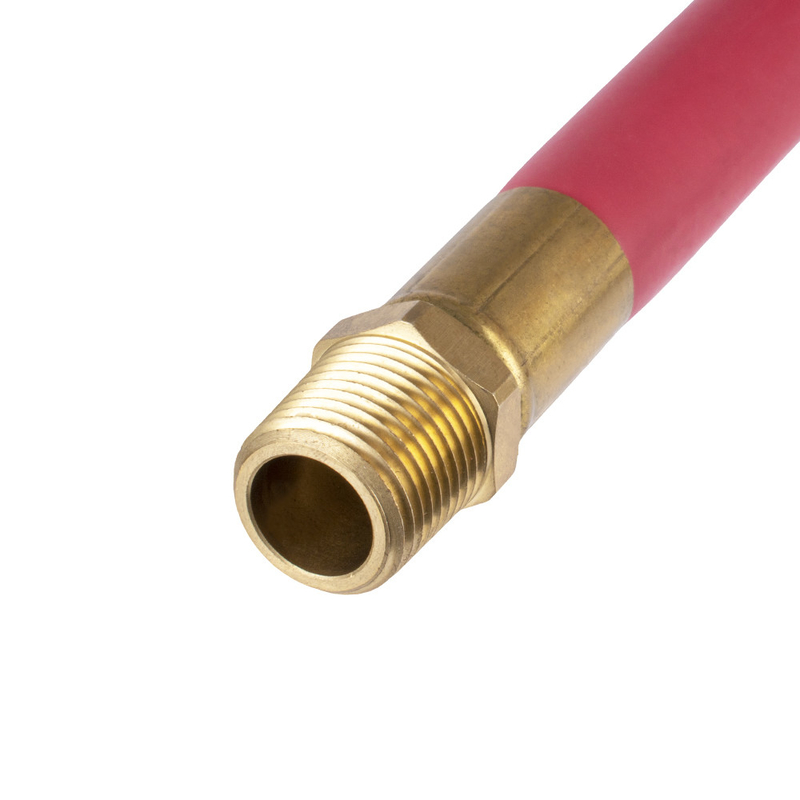 EPDM rojo 1/2' X 50FT con ensamblaje de manguera de aire de caucho masculino NPT para aire comprimido