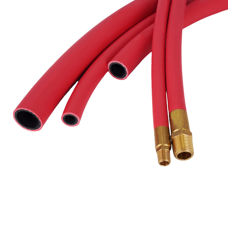 EPDM rojo 1/2' X 50FT con ensamblaje de manguera de aire de caucho masculino NPT para aire comprimido