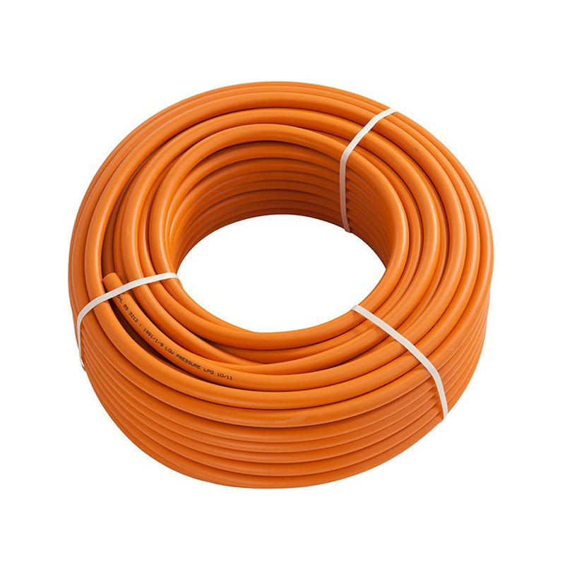Flexible Naranja 50 pies/100 pies resistente al desgaste W. P 20bar 10mm Naranja manguera de gas LPG