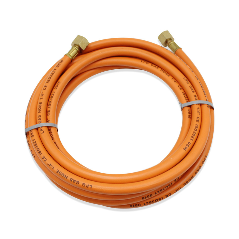 Flexible Naranja 50 pies/100 pies resistente al desgaste W. P 20bar 10mm Naranja manguera de gas LPG
