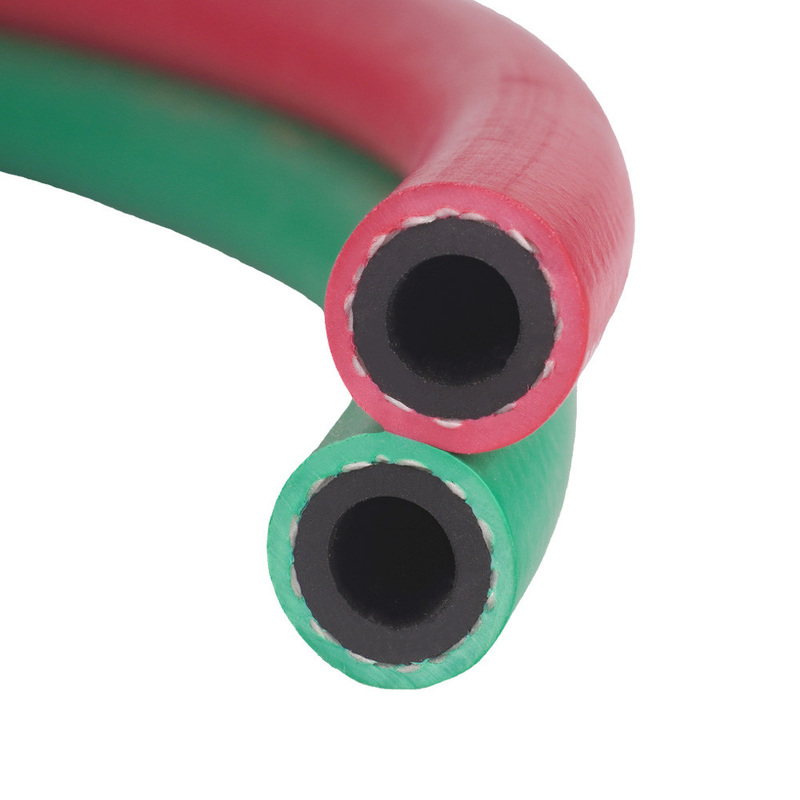 Venta caliente ISO3821 Grado R 10mm EPDM manguera de goma de soldadura gemela para oxígeno / acetileno