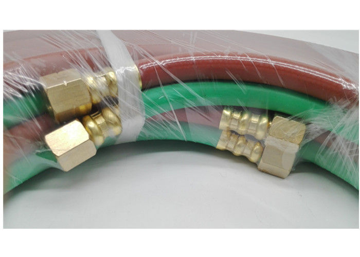 El CE certificó 1/4 pulgadas x manguera con los adaptadores de cobre amarillo, manguera de la soldadura del gemelo de 100 pies de la antorcha