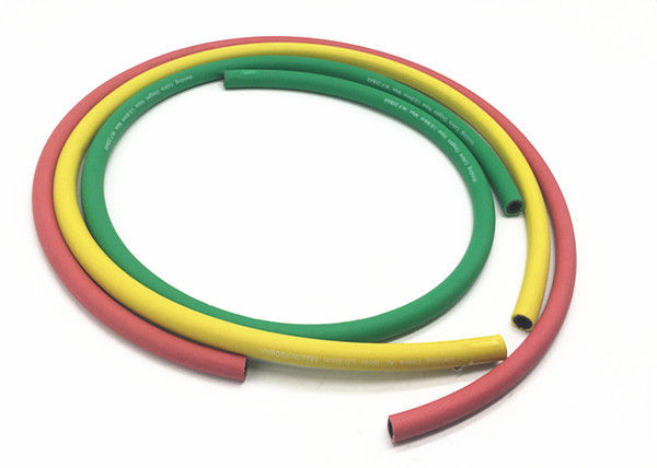 Dos capas de poliéster de la fibra de la manguera de aire trenzada con color rojo amarillo verde