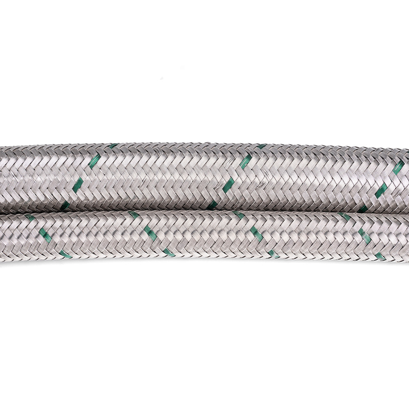 manguera de PTFE de alta presión con una capa trenzada de acero inoxidable para transporte e hidráulica móvil