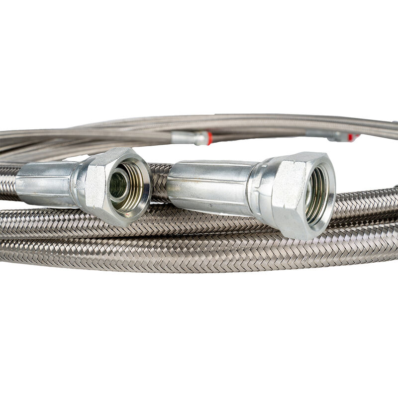 Ensamblaje de mangueras de PTFE con propiedades resistentes a altas temperaturas y químicas para aplicaciones antiestáticas