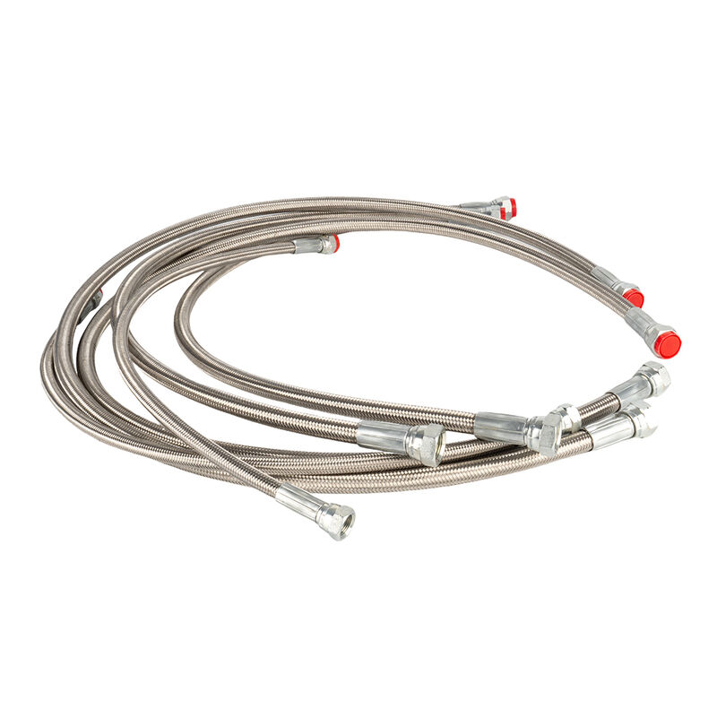 Ensamblaje de mangueras de PTFE con propiedades resistentes a altas temperaturas y químicas para aplicaciones antiestáticas