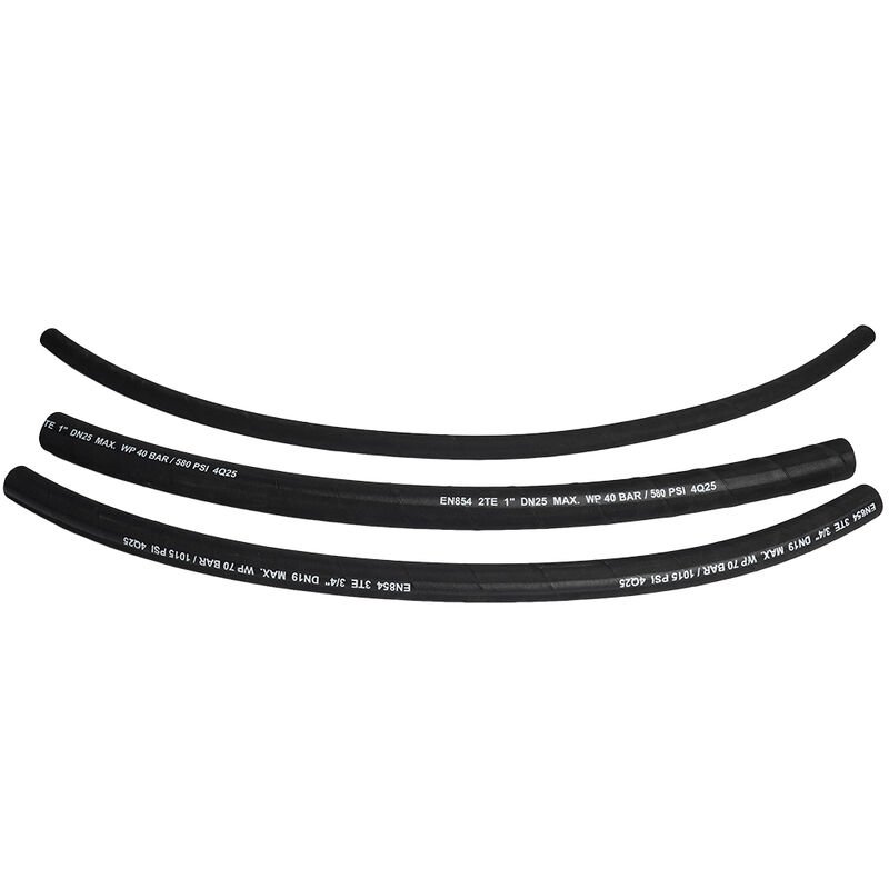 EN854 3TE manguera hidráulica trenzada textil con caucho sintético resistente al aceite y refuerzo textil de alta resistencia aprobada por MSHA / CE