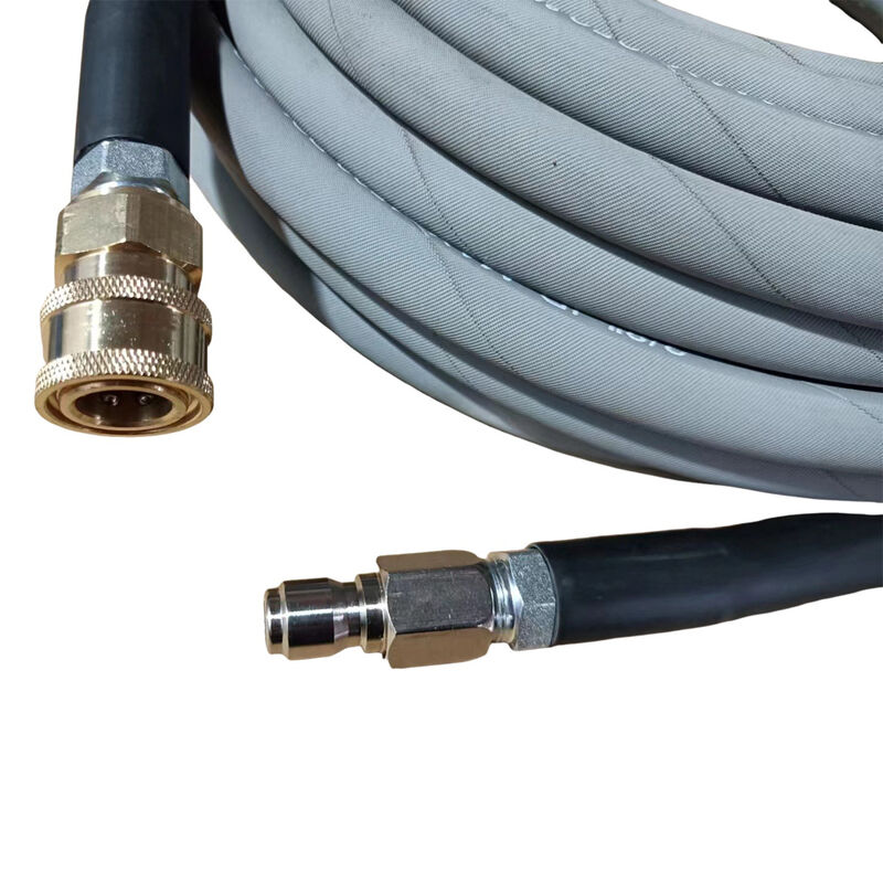 Manguera de limpieza de alta presión de 4000 psi y 6000 psi sin marcas con acopladores rápidos para máquina extractora de alfombras