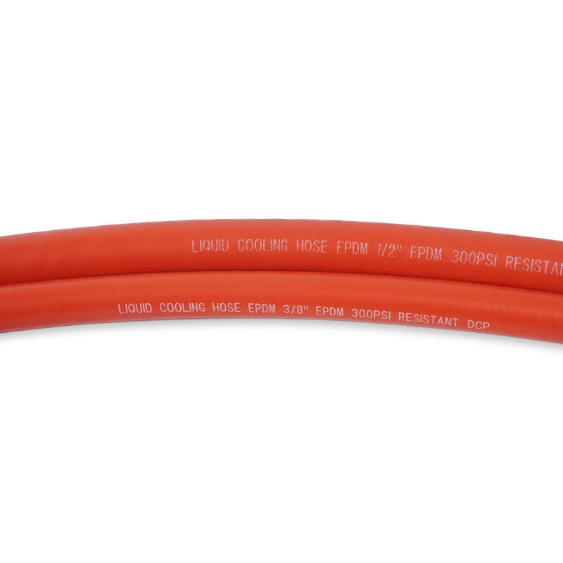 manguera de refrigeración líquida curada con peróxido para sistemas de refrigeración de moldes por inyección y soplado ️ manguera de caucho industrial no conductora resistente al fuego (300 PSI)