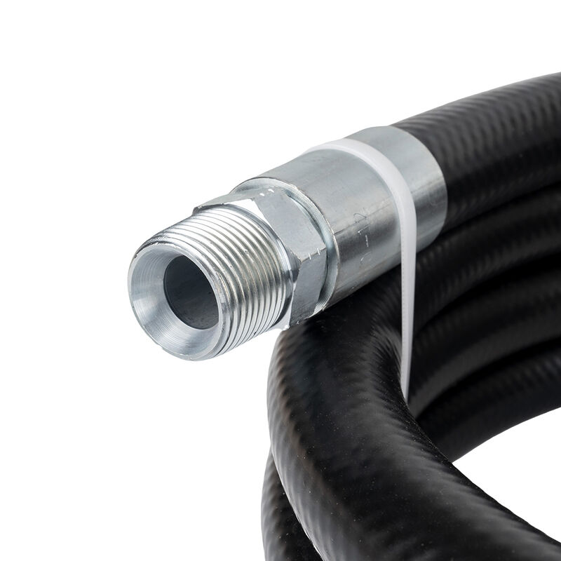 Conjunto de manguera flexible de alta calidad para gasolinera (interfaz de 6 mm a 1 pulgada): adecuado para succión y transferencia de gasolina/diésel.