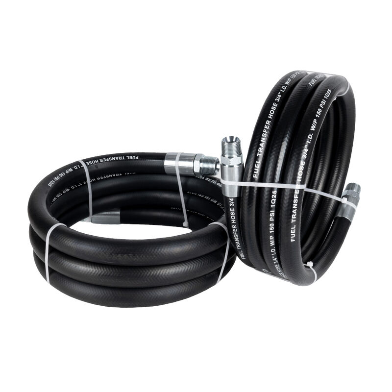 Conjunto de manguera flexible de alta calidad para gasolinera (interfaz de 6 mm a 1 pulgada): adecuado para succión y transferencia de gasolina/diésel.