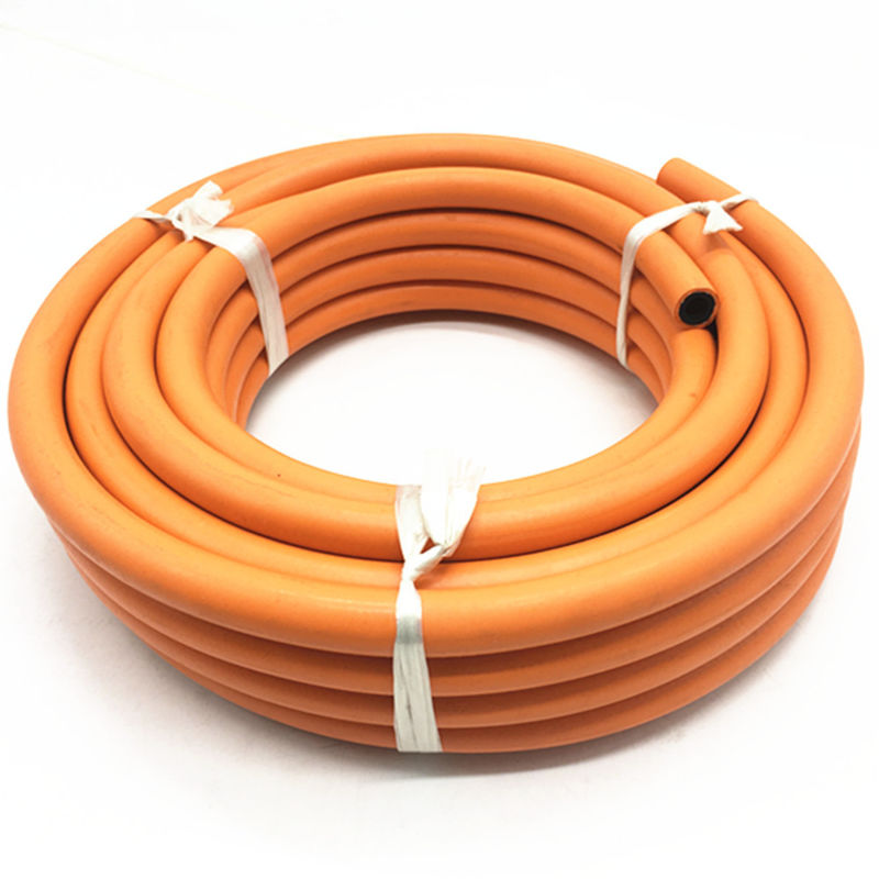 Flexible Naranja 50 pies/100 pies resistente al desgaste W. P 20bar 10mm Naranja manguera de gas LPG