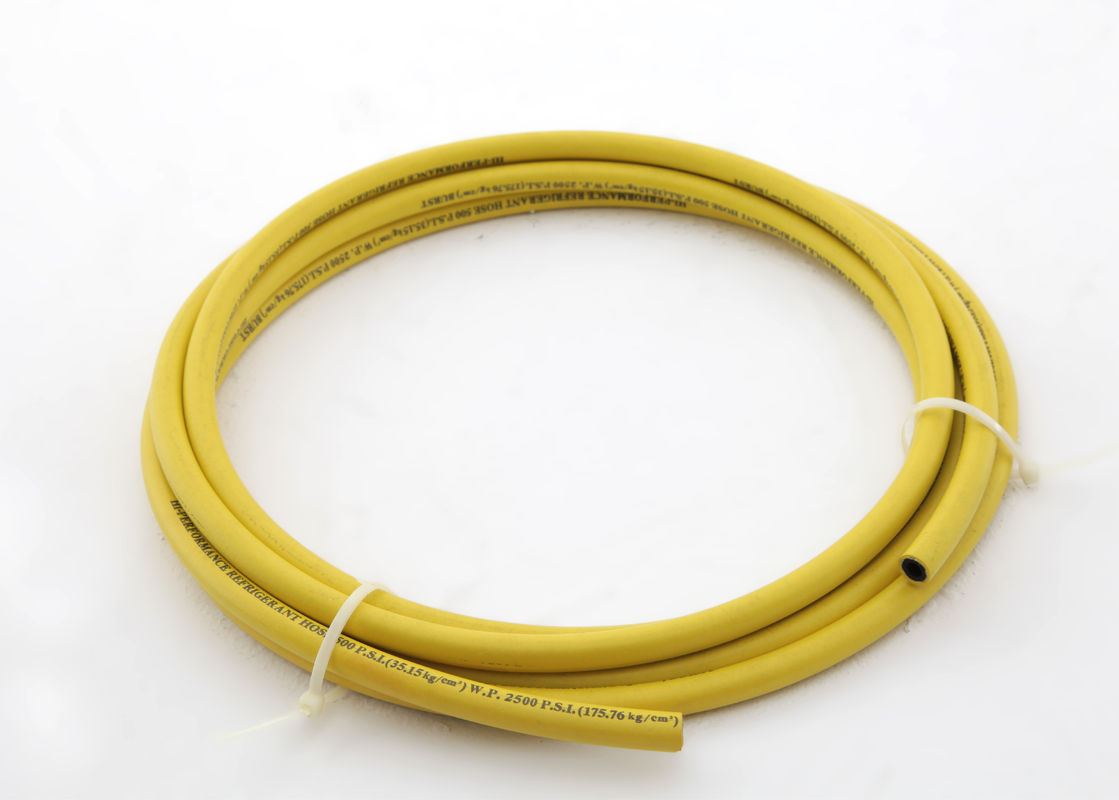 Solo espiral de la fibra manguera refrigerante del aire/acondicionado de 500 PSI, R 134 una manguera refrigerante